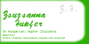 zsuzsanna hupfer business card